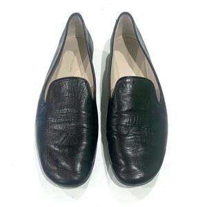 Stuart Weitzman Black Leather Loafers